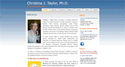 Desktop Screenshot of christinajtaylorphd.com